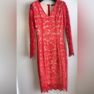 Forever Unique midi lace dress